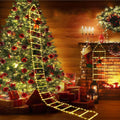 Lava Outdoor Christmas Lights 10.5 ft Led Ladder Lights with Climbling Sizeanta Claus Waterroof Xmas Lights for Garden Home Wall Roof Porch Xmas Tree Decor