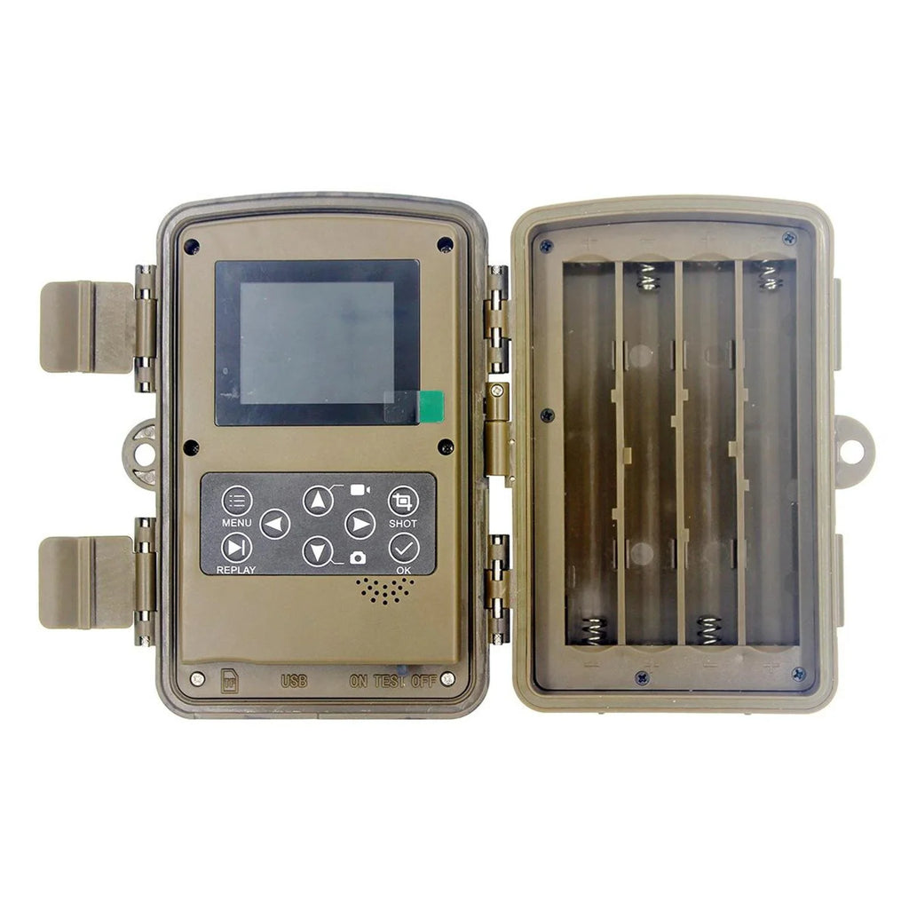 Mini Camera 16MP 1080P Game Camera Water Wildlife Sizecouting Cam with 120 degree Wide Angle Lens and Night .0" LCD IR LEDs