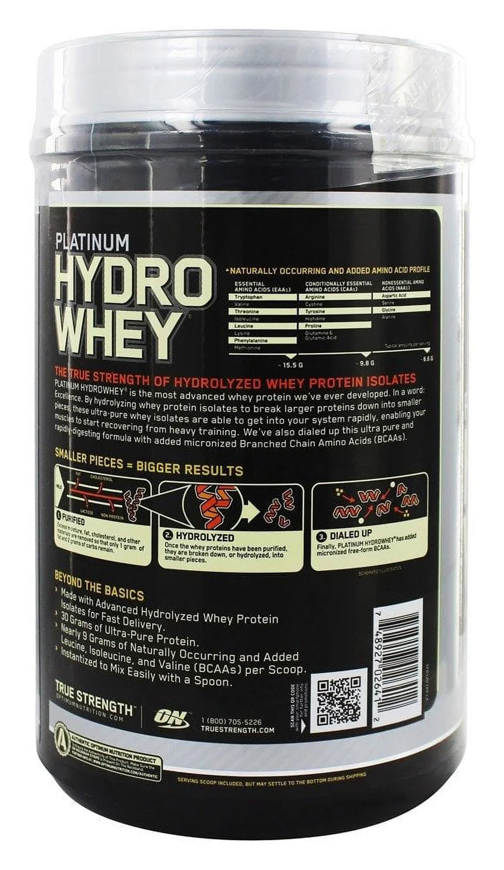 Optimum Nutrition Hydro Whey Platinum Hydro Whey, 1.75 lb