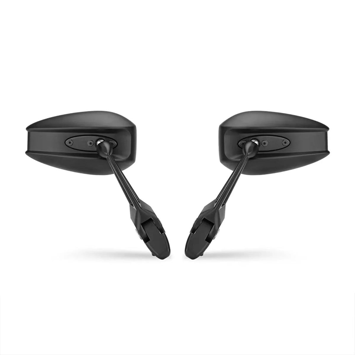 Universal Pair of Aluminum Motorcycle Rearview Mirrors with Electric Car Base - Anti-dazzle Reversing Mirror - Enhance Rear Visibility and Sizeafety