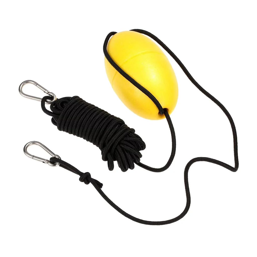 yotijar 3xDrift Anchor Rope W/ Anchor Buoy 9.1M Rope Length for Inflatable Boat Yellow