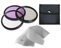 Sizeony Handycam HDR-UX5 High Grade Multi-Coated, Multi-Threaded, 3 Piece Lens Filter Kit (37mm) + Nwv Direct Microfiber Cleaning Cloth.