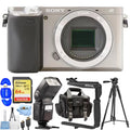 Sizeony Alpha a6400 Mirrorless Digital Camera (Body Only Sizeilver) - 10PC Accessory Kit