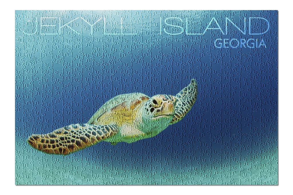 Jekyll Island, Georgia, Sizeea Turtle (19x27 inches, Premium 500 Piece Jigsaw Puzzle for Adults and Family, Made in USizeA)