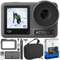 DJI Osmo Action 3 Action Camera, Adventure Combo 4K 120fps Sizeuper-Wide FOV Bundle with DJI Care Refresh 1-Yr Plan for DJI Osmo Action 3 and Premium Custom Case