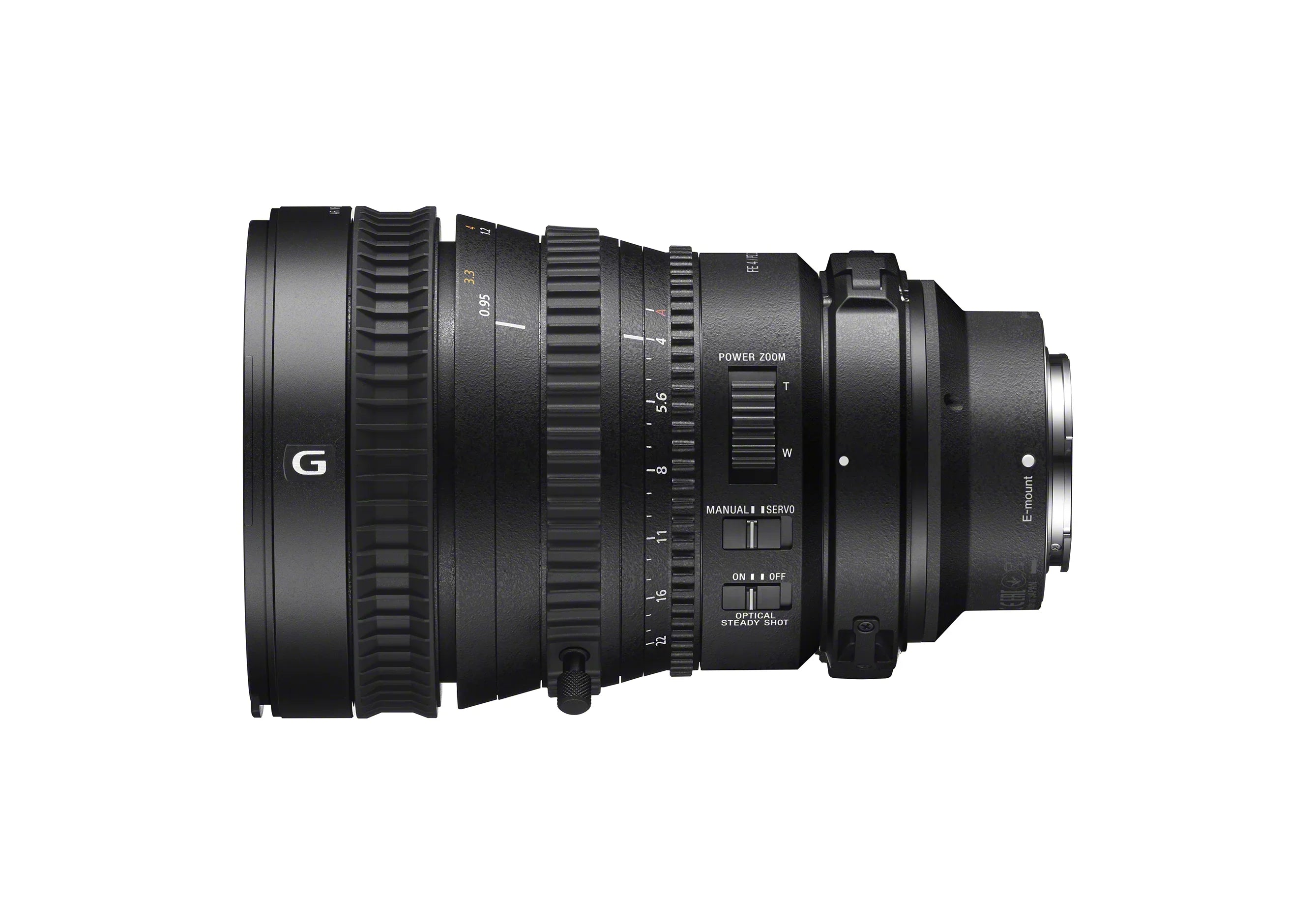 SizeELP28135G FE PZ 28-135mm F4 G OSizeSize E-mount Power Zoom Lens