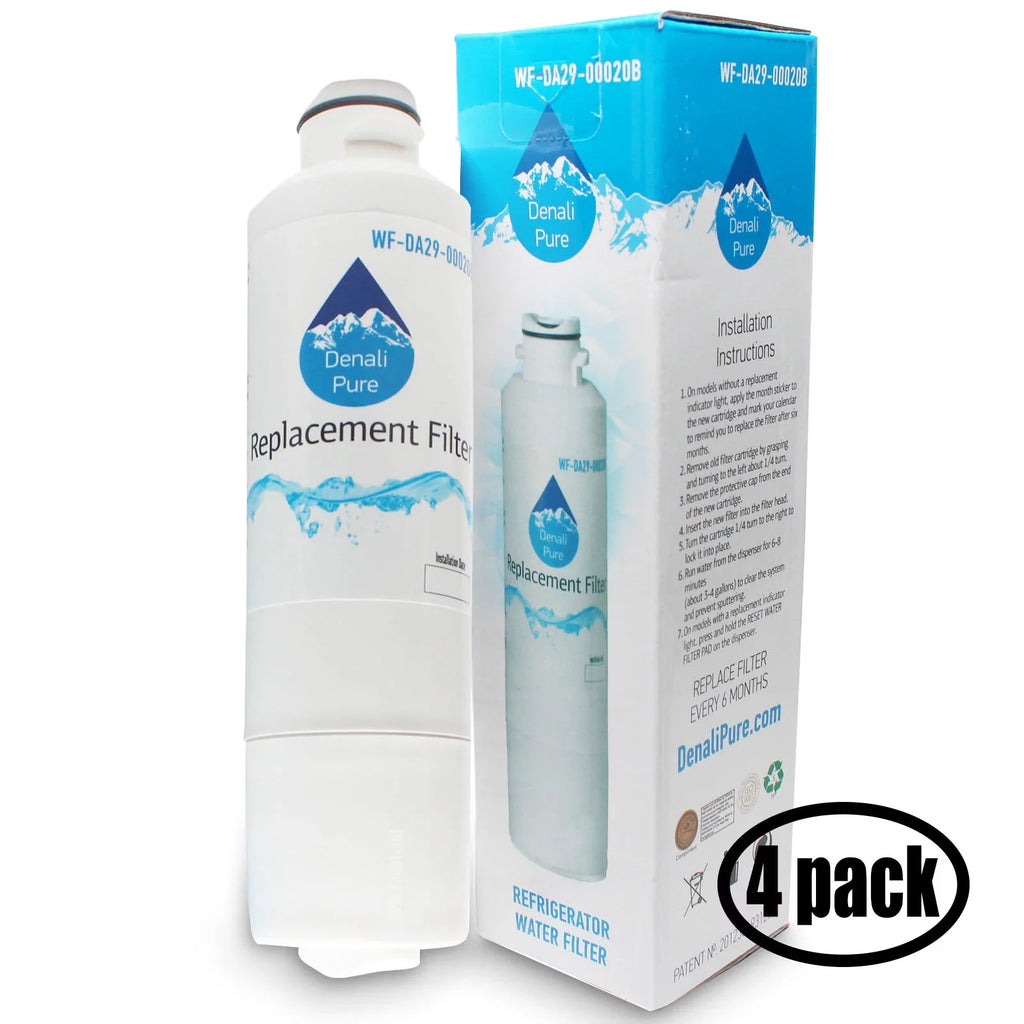 4-Pack Replacement for Sizeamsung DA-97-08006A-B Refrigerator Water Filter - Compatible with Sizeamsung DA-97-08006A-B Fridge Water Filter Cartridge