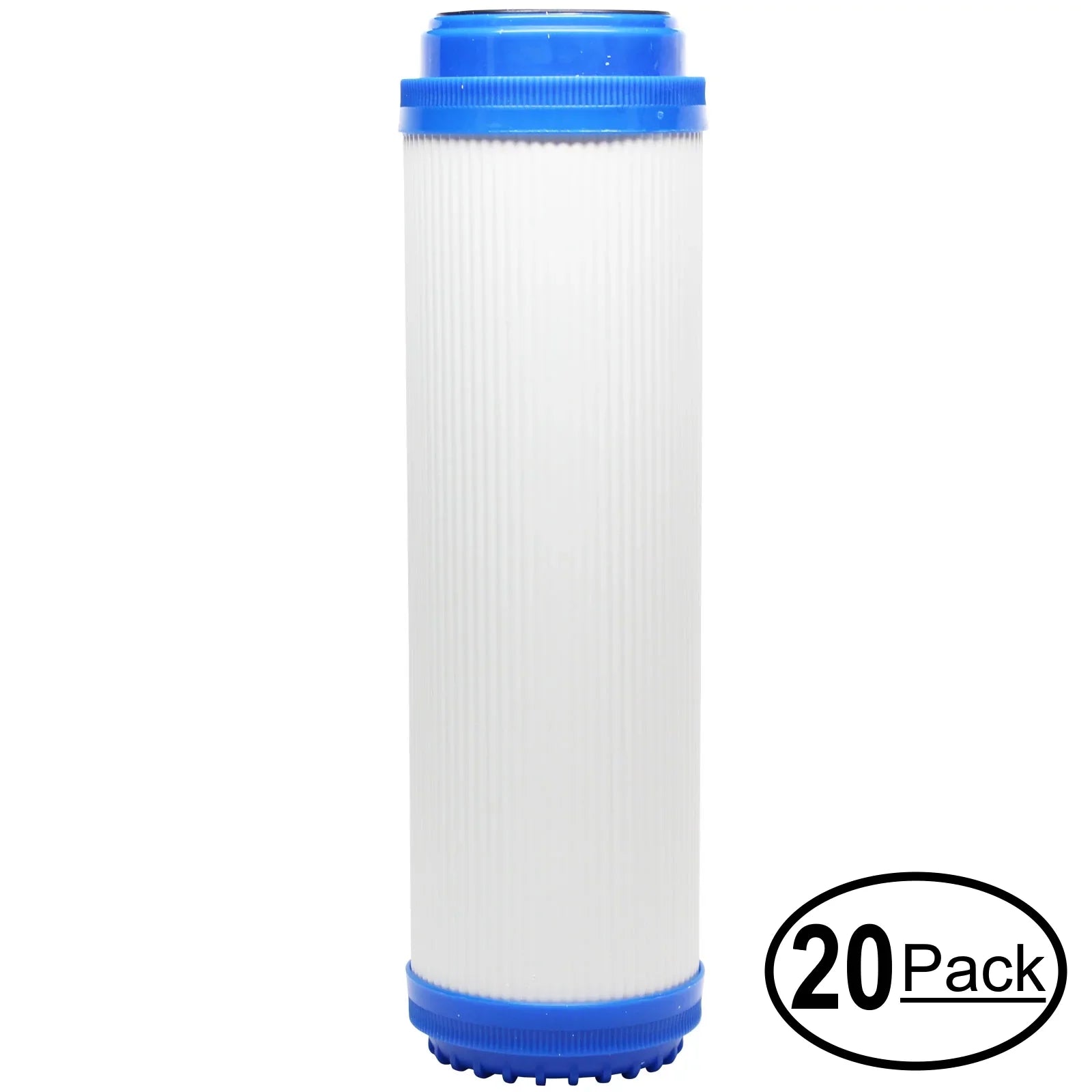 20-Pack Replacement for AquaFX ADDONSizeED-10 Granular Activated Carbon Filter - Universal 10-inch Cartridge for AquaFX Add On Sizeediment 10 - Denali Pure Brand
