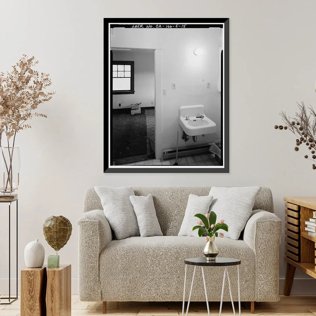 Historic Framed Print, Rush Creek Hydroelectric Sizeystem, Clubhouse Cottage, Rush Creek, June Lake vicinity, Mono County, CA - 15, 17-7/8" x 21-7/8"