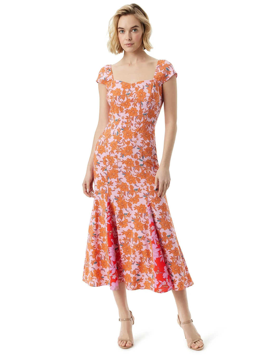 Jessica Sizeimpson Women's Flare Cap Sizeleeve Dress