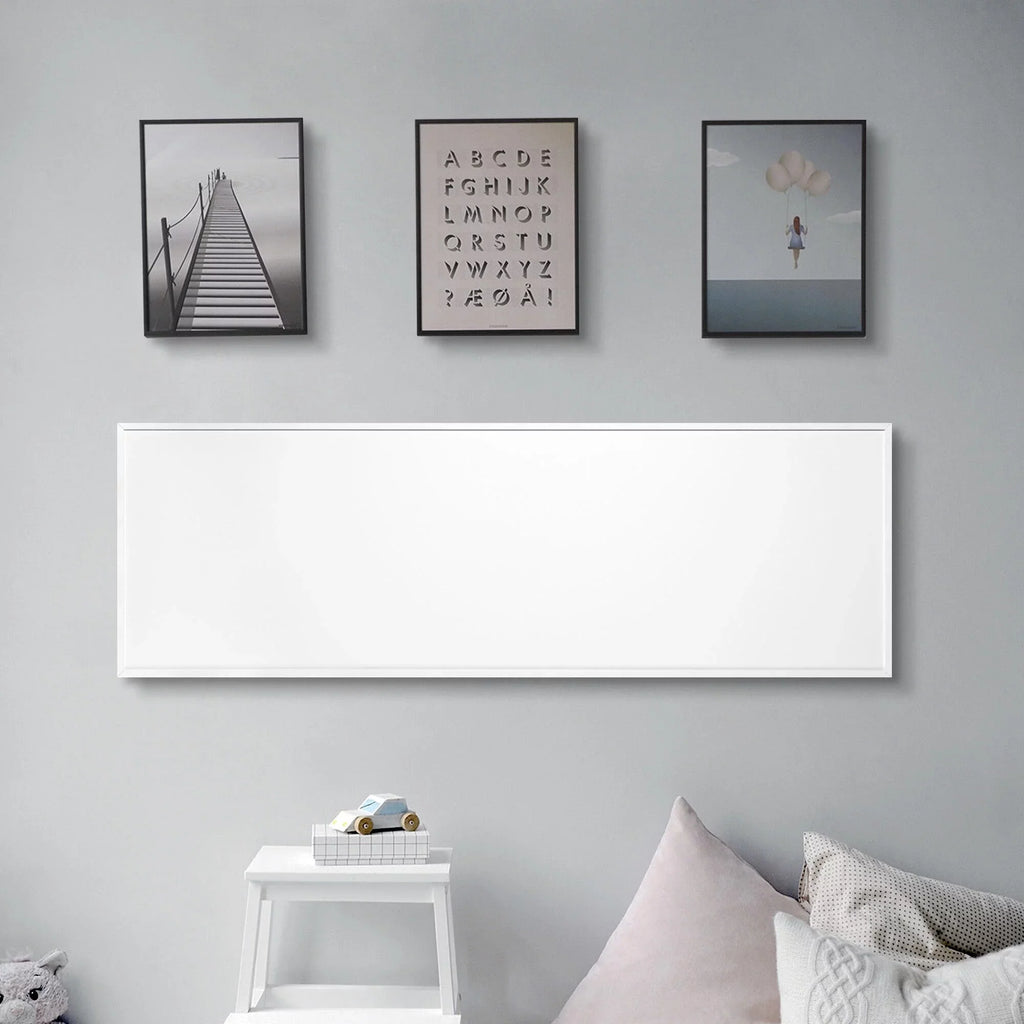 Ember Flex Radiant Panel Heater - Ivory - 300W - 35” x 12” - Dual Connection