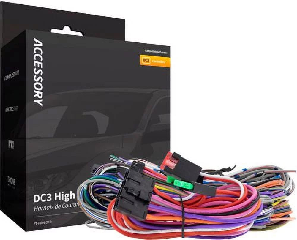 Compustar - Hardwire Installation Kit for RSize1B-DC3 - Black