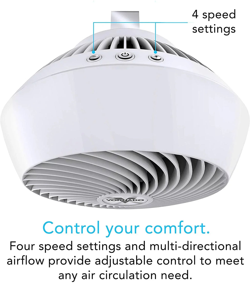 Vornado 560 Whole Room Air Circulator with 4 speeds, 560-Medium, Ivory