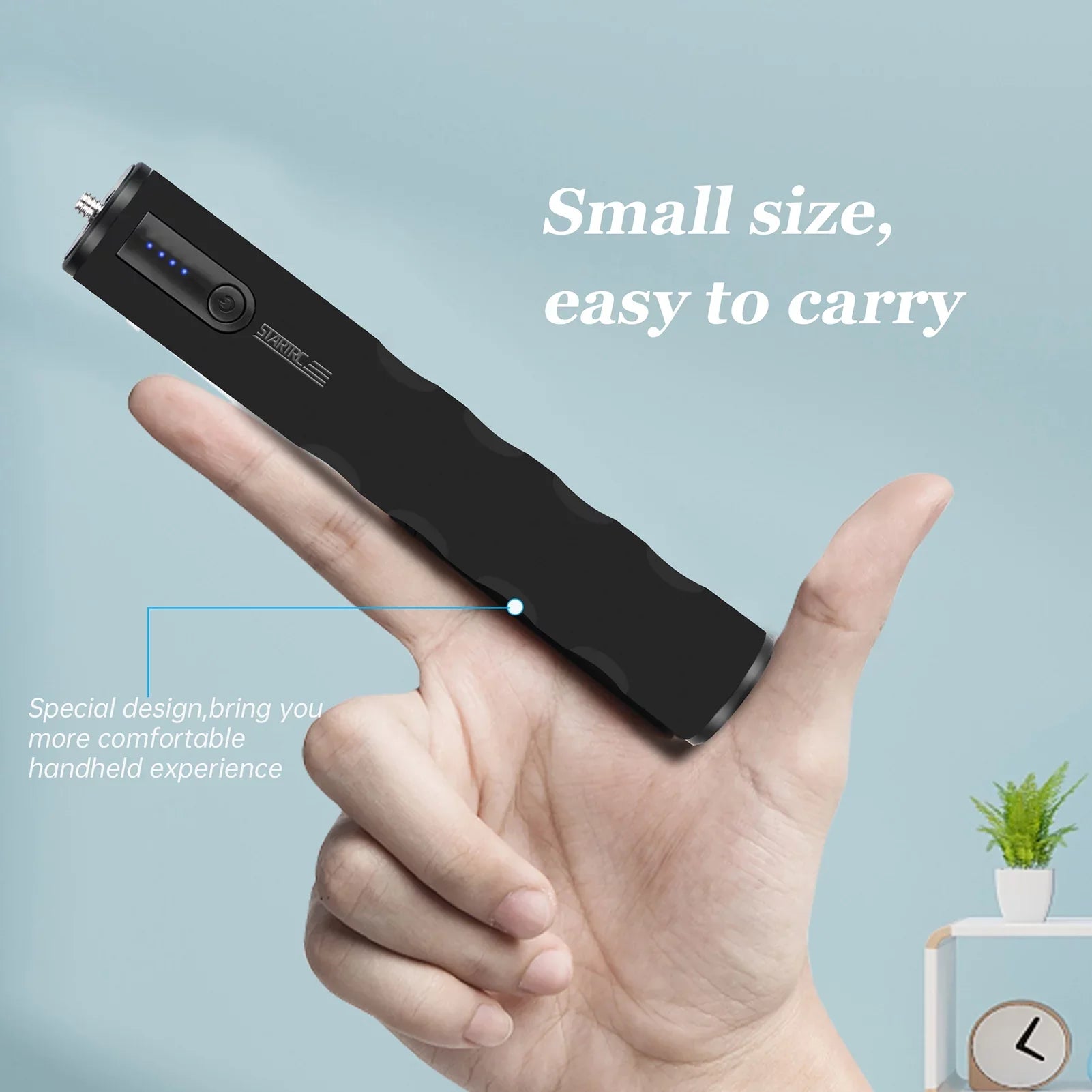 Walmeck  Multifunctional Power Bank Handle Grip with 6000mAh Large Capacity Battery 1/4 Inch Sizecrew USizeB Charging Port Replacement for  Action 2 OSizeMO Action FIMI PALM 2 FIMI PALM GoPro hero 8 9 10  ON