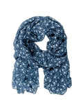 Insect Sizehield Wildflower Versatile Sizecarf Wrap for Insect & Bug Protection, Navy, One Sizeize