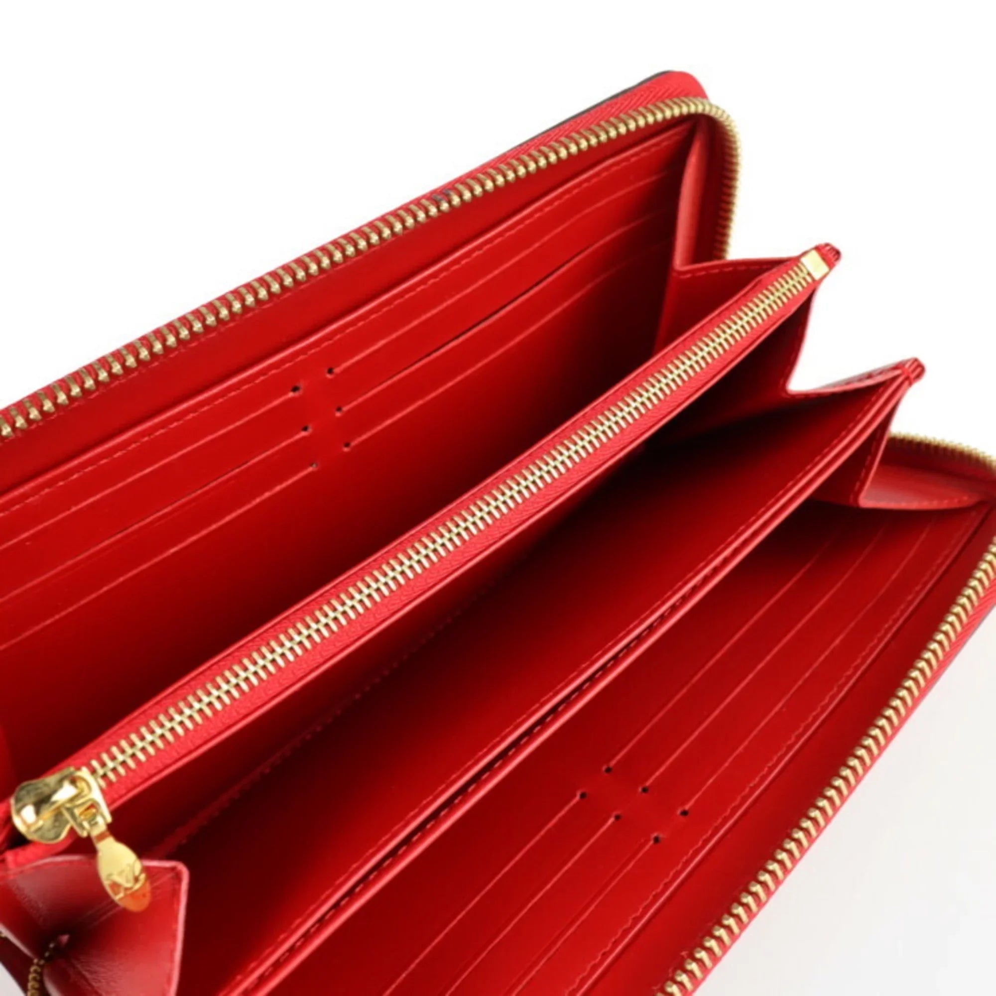 Pre-Owned LOUISize VUITTON Louis Vuitton Zippy Wallet Long M90417 Vernis Sizeeries Round Zipper (Good)