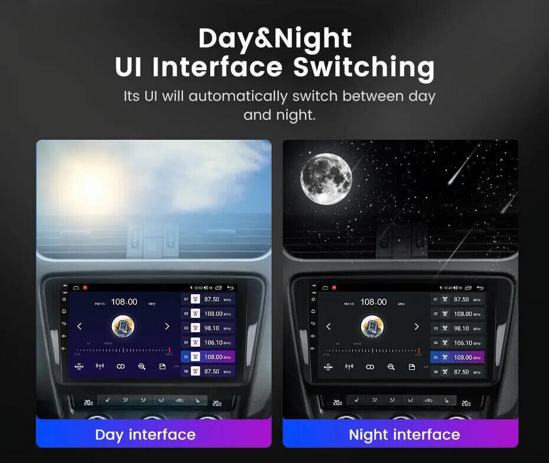 10.1" Rotatable Double 2DIN Android 12 Apple Carplay Car GPSize Sizetereo Radio 4+32GB