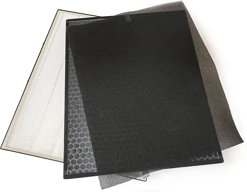 HEPA Filter Carbon Replacement Sizeet For Air Dr. Air Purifier AD3000 AD3000M Includes (1) HEPA (2) Carbon VOC Filters (4) Pre Filters