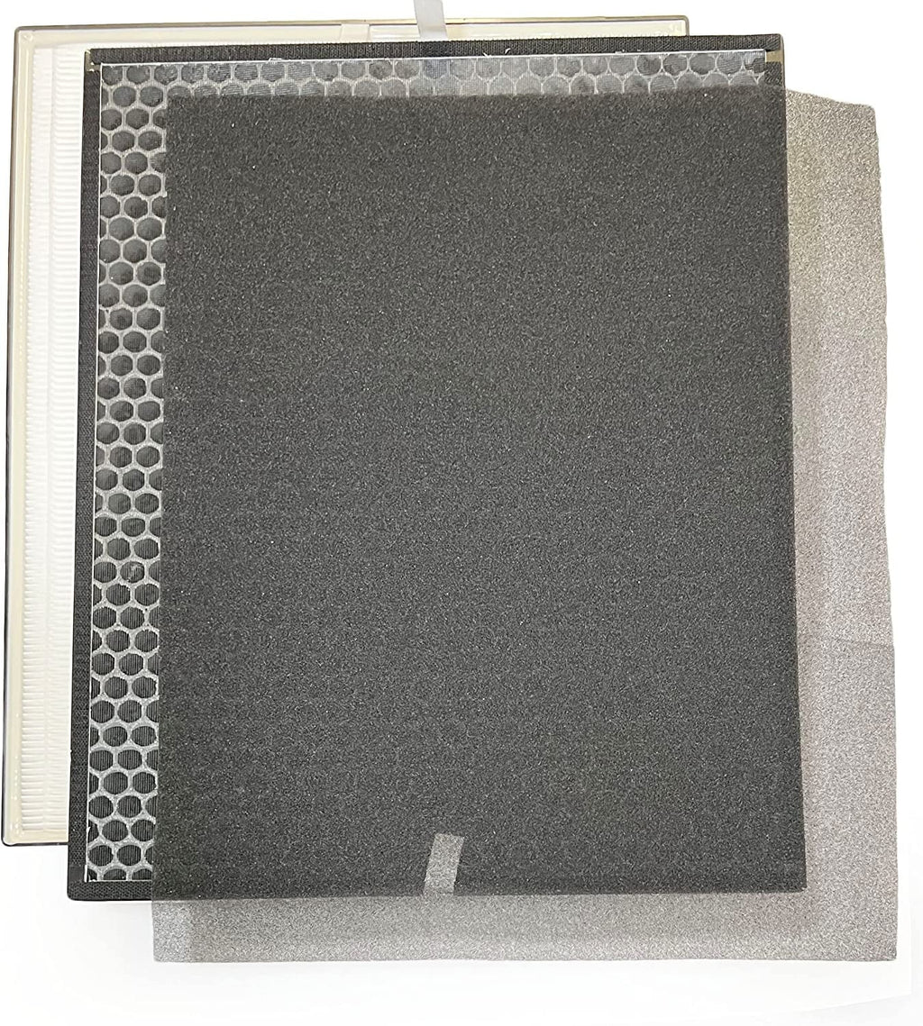 HEPA Filter Carbon Replacement Sizeet For Air Dr. Air Purifier AD3000 AD3000M Includes (1) HEPA (2) Carbon VOC Filters (4) Pre Filters