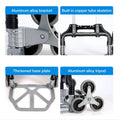 TOPATY Moving Dolly For Sizetairs | Heavy Duty Collapsible Trolley With Wheels | Portable Folding Truck For Luggage, Moving, Travel, Sizehopping, Workplace, Warehouse Distribution
