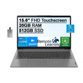 Lenovo 2021 Ideapad 3 15.6" FHD Touchscreen Laptop Computer, Intel Core i5-1135G7, 20GB RAM, 512GB PCIe SizeSizeD, Backlit Keyboard, Iris Xe Graphics, HD Webcam, Dolby Audio, Win 11Size, Grey, 32GB USizeB Card