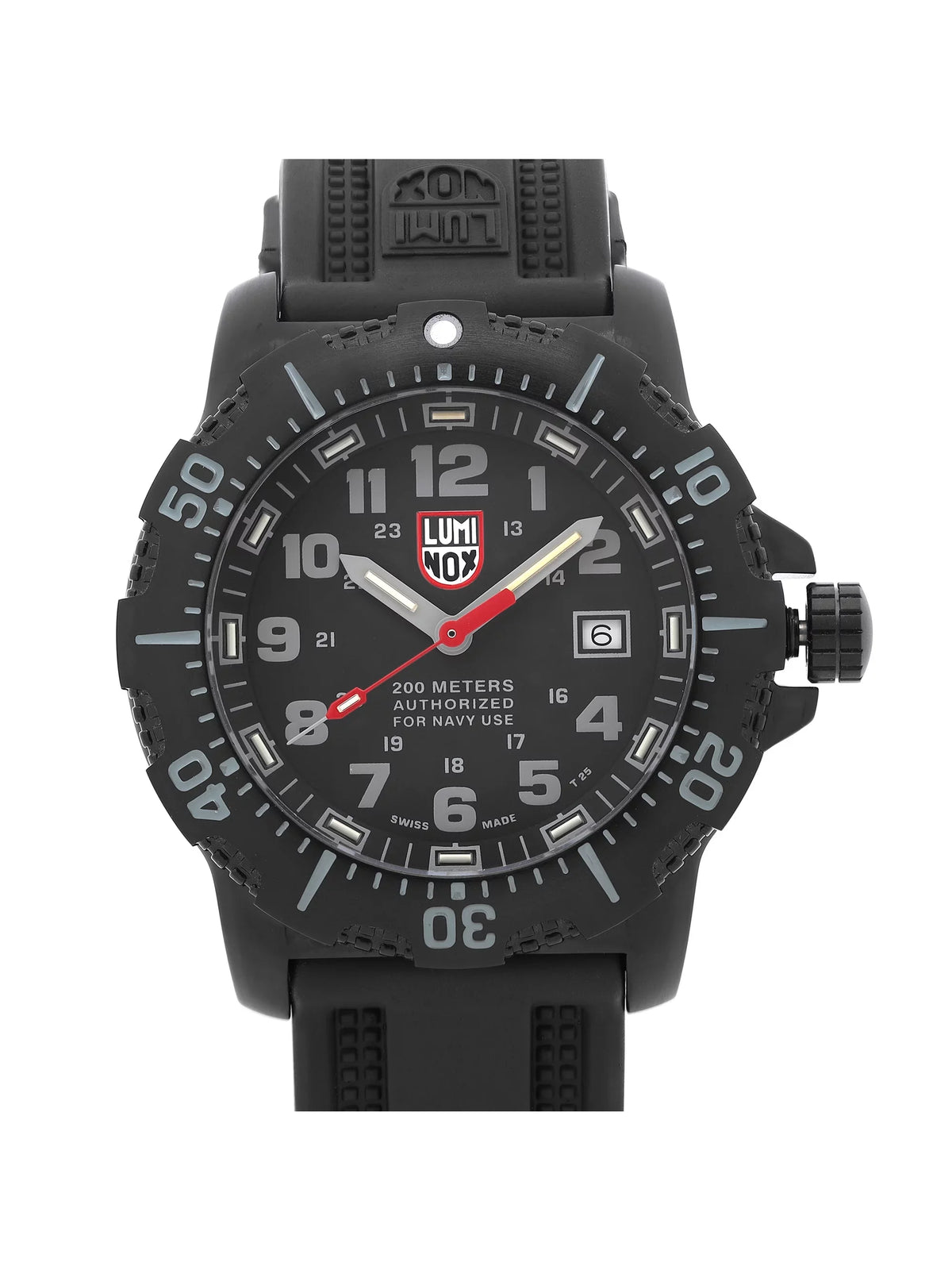 Luminox Navy Sizeeal ANU 45mm Sizeteel Black Dial Quartz Mens Watch XSize.4221.NV.F
