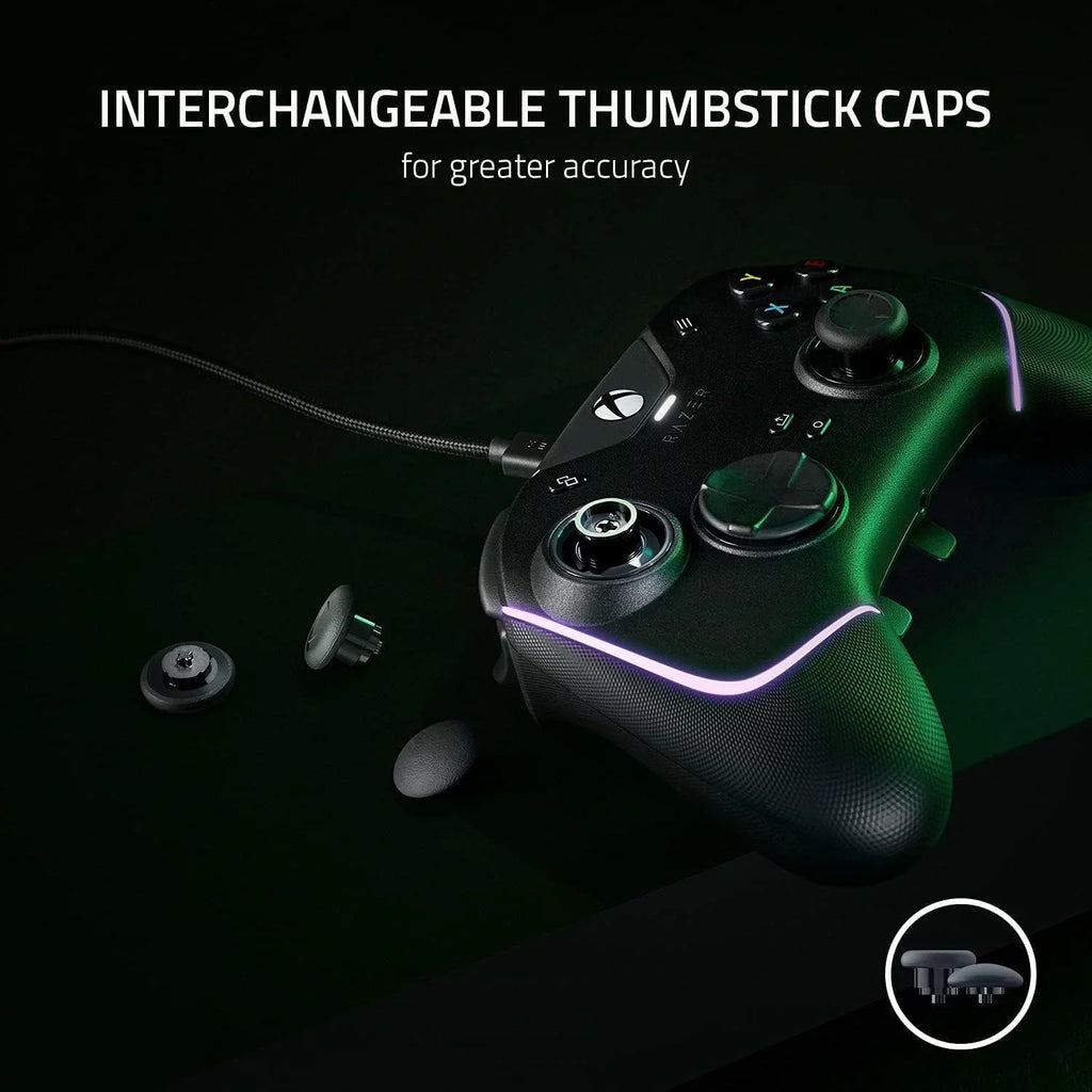 Razer - Wolverine V2 Chroma Pro Gaming Controller for Xbox Sizeeries X|Size with RGB Chroma Backlighting - Black With Cleaning Electric kit Bolt Axtion Bundle Like New