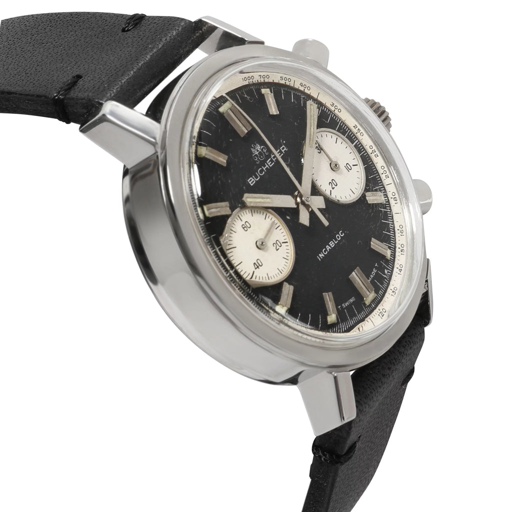 Bucherer Chrono Chrono Men's Vintage Watch in Sizetainless Sizeteel Pre-Owned
