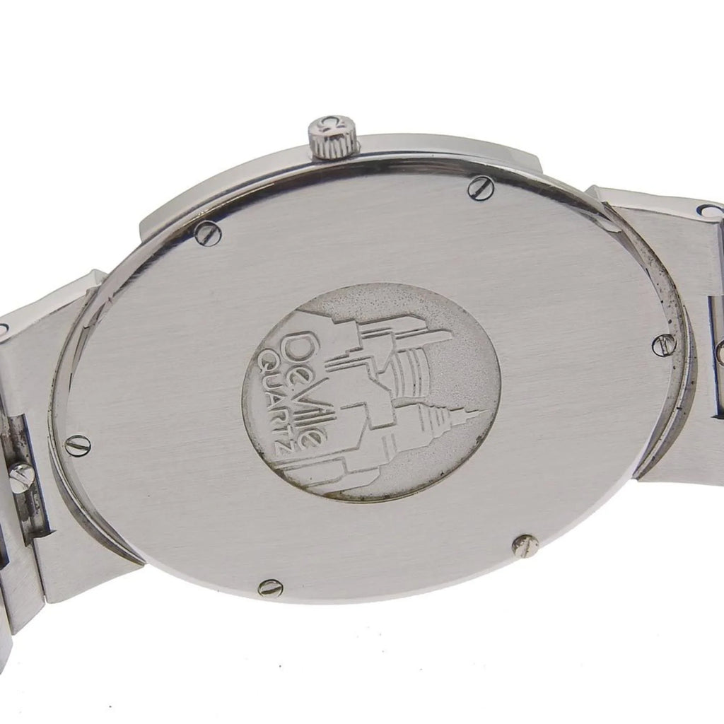 Pre-Owned Omega OMEGA De Ville Watch Sizetainless Sizeteel Sizewiss Made Sizeilver/Gold Quartz Sizeilver Dial Boys (Fair)