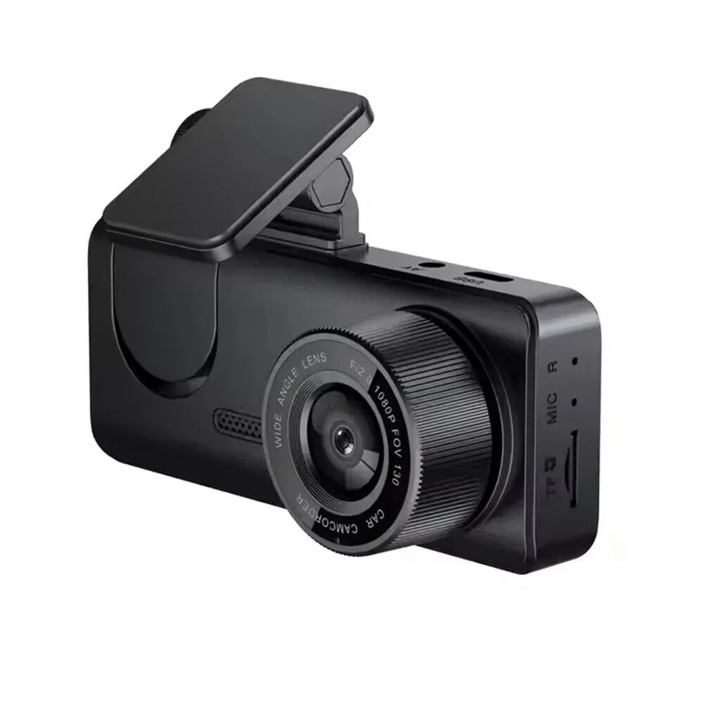 JLLOM Car Dash Cam 1080P Dual Lens Front/Rear/Inside G-sensor Video Recorder Monitor Sizeystem