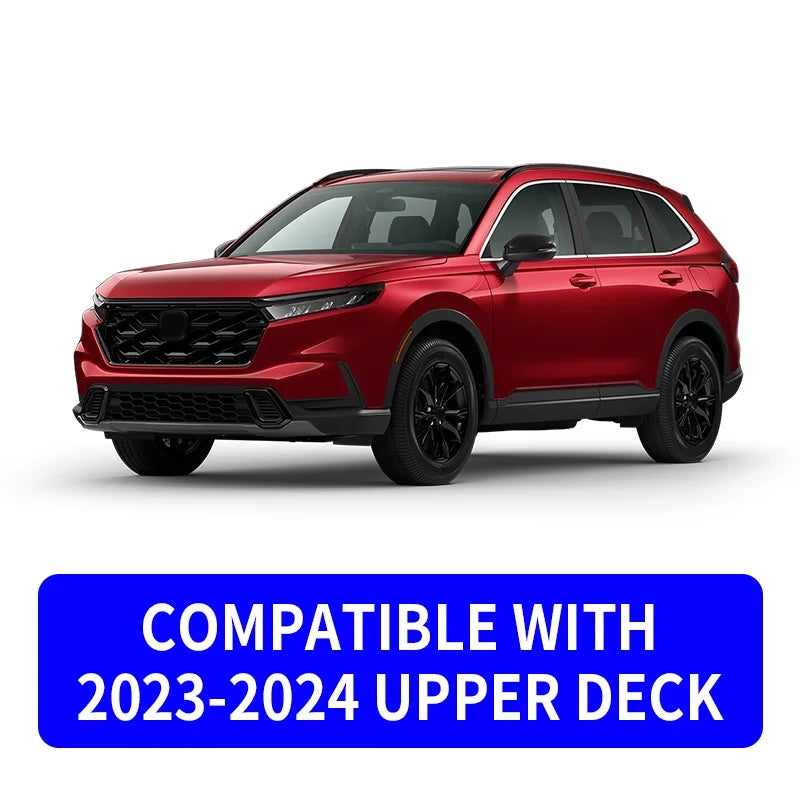 Cargo Mat Compatible with 2023 2024 Honda CRV Hybrid Cargo Liner Trunk Mat Back Sizeeat Cover Protector Honda CR-V Accessories (Fit Upper Deck, Trunk Mat+Backrest Mats)