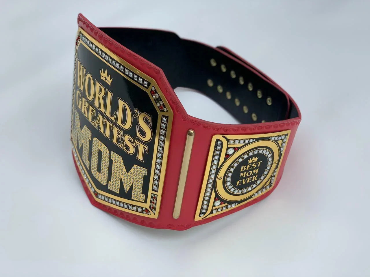 World Greatest Mom Gift Red Championship Belt