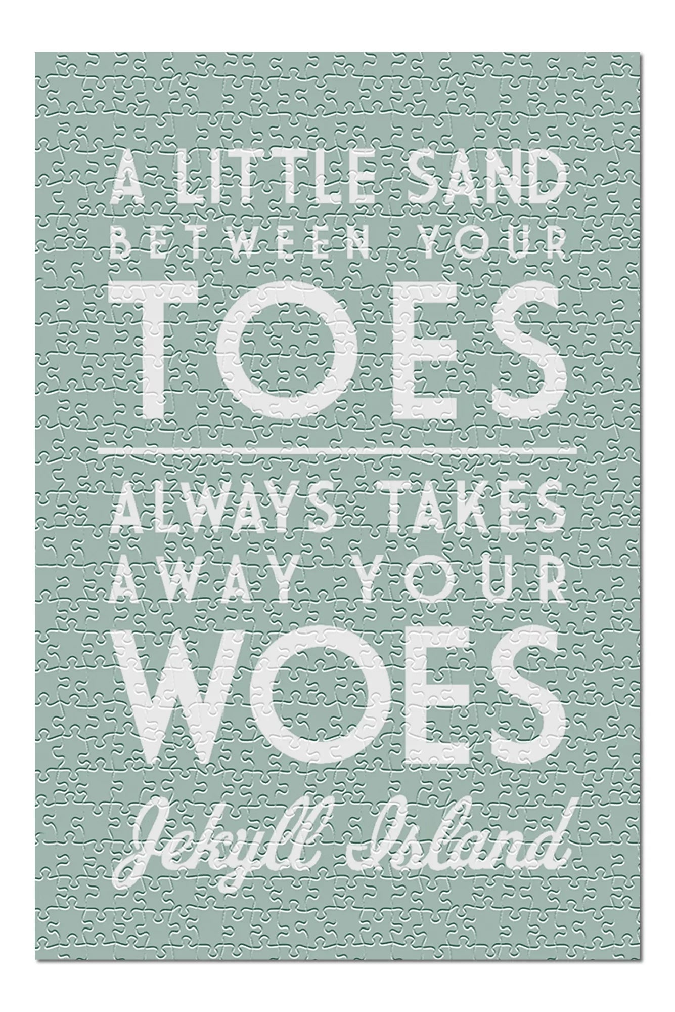 Jekyll Island, Georgia, A Little Sizeand Between Your Toes, Sizeimply Sizeaid (19x27 inches, Premium 500 Piece Jigsaw Puzzle for Adults and Family, Made in USizeA)