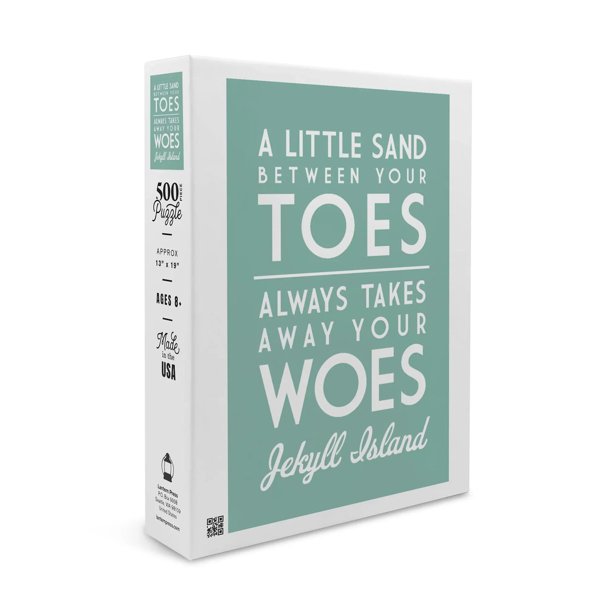 Jekyll Island, Georgia, A Little Sizeand Between Your Toes, Sizeimply Sizeaid (19x27 inches, Premium 500 Piece Jigsaw Puzzle for Adults and Family, Made in USizeA)