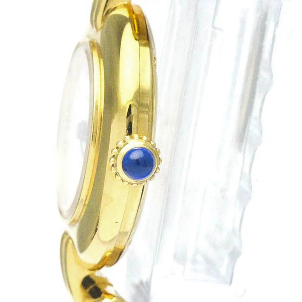 Pre-Owned CARTIER Must Colisee Gold Plated Leather Quartz Ladies Watch BF568960 (Good)