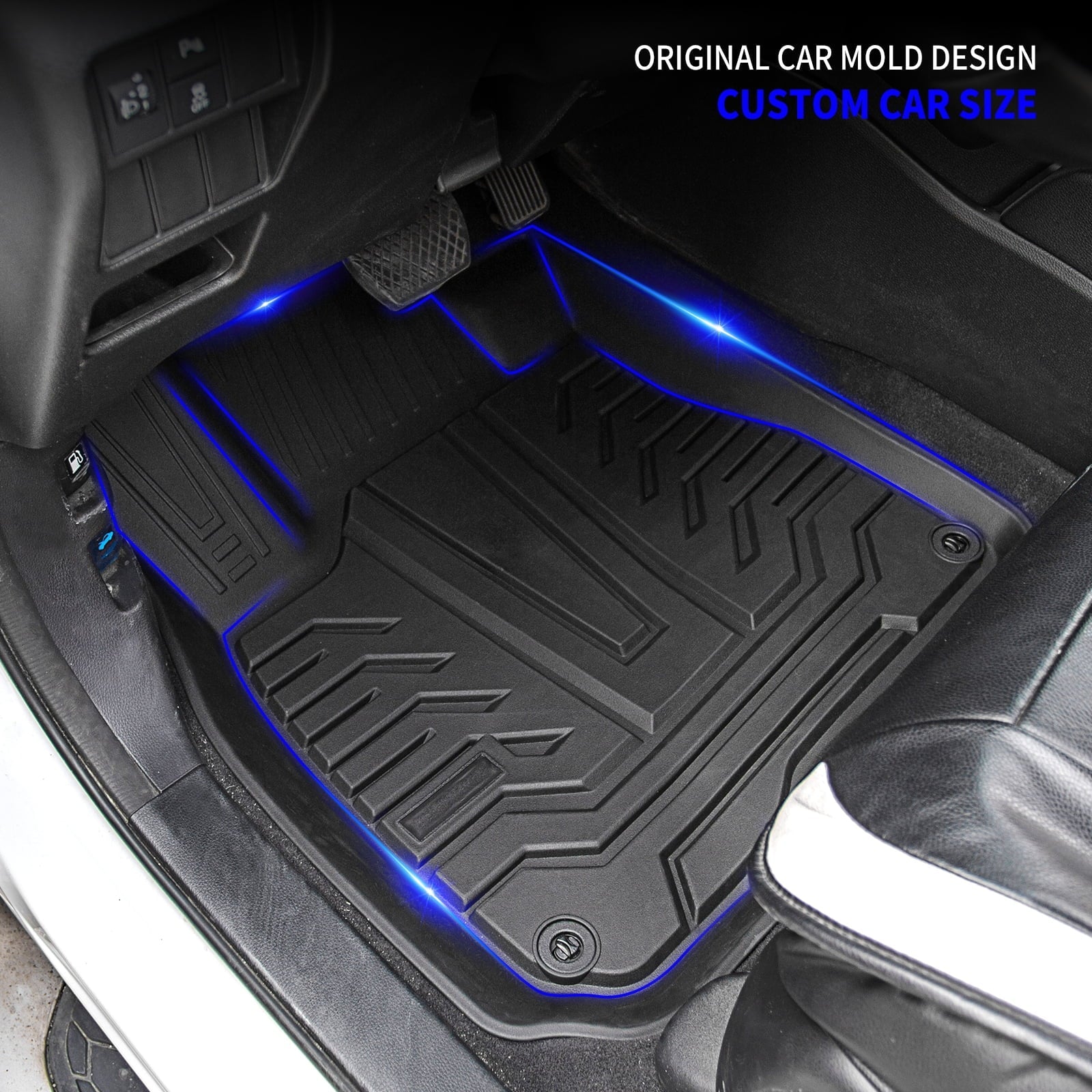 Fit 2017-2022 Honda CRV Fuel Floor Mats Cargo Liner 2021 CR-V Accessories (Trunk Mats + Floor Mats)