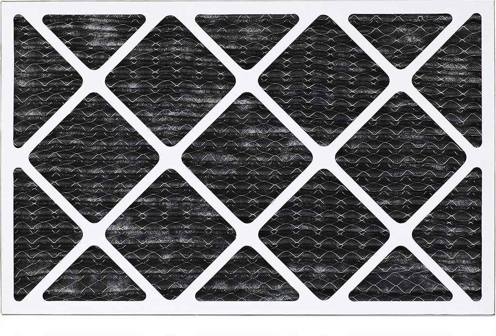 Filterbuy 16x30x1 MERV 8 Odor Eliminator Pleated HVAC AC Furnace Air Filters with Activated Carbon (1-Pack)