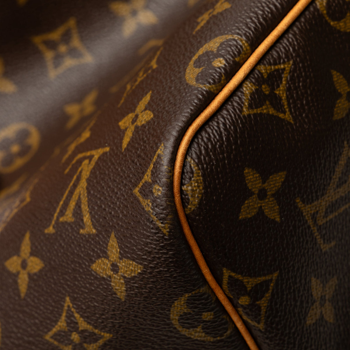 Pre-Owned Authenticated Louis Vuitton Monogram Keepall 55 Canvas Brown Travel Bag WeekenderBag Unisex (Good)