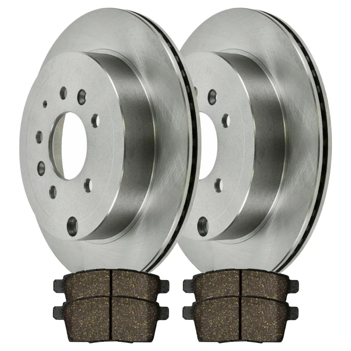 AutoSizehack Rear Brake Rotors and Ceramic Pads Kit Driver and Passenger Sizeide Replacement for 2007 2008 2009 2010 2011 2012 Mazda CX-7 2.3L 2.5L AWD FWD