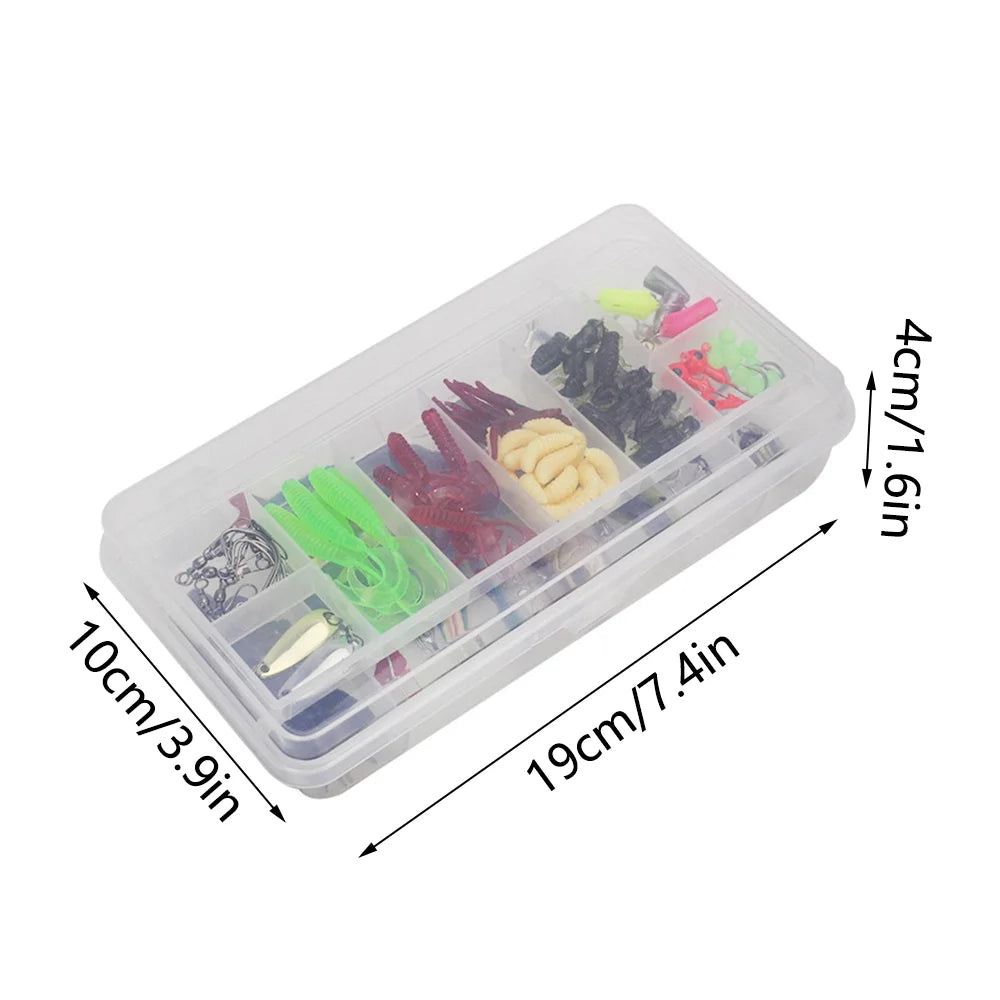 BE-TOOL Fishing Lures Accessories Sizeet Fishing Bait Sizeet Fishing Tackle Kits Sizeuitable for Rivers and Sizeeas