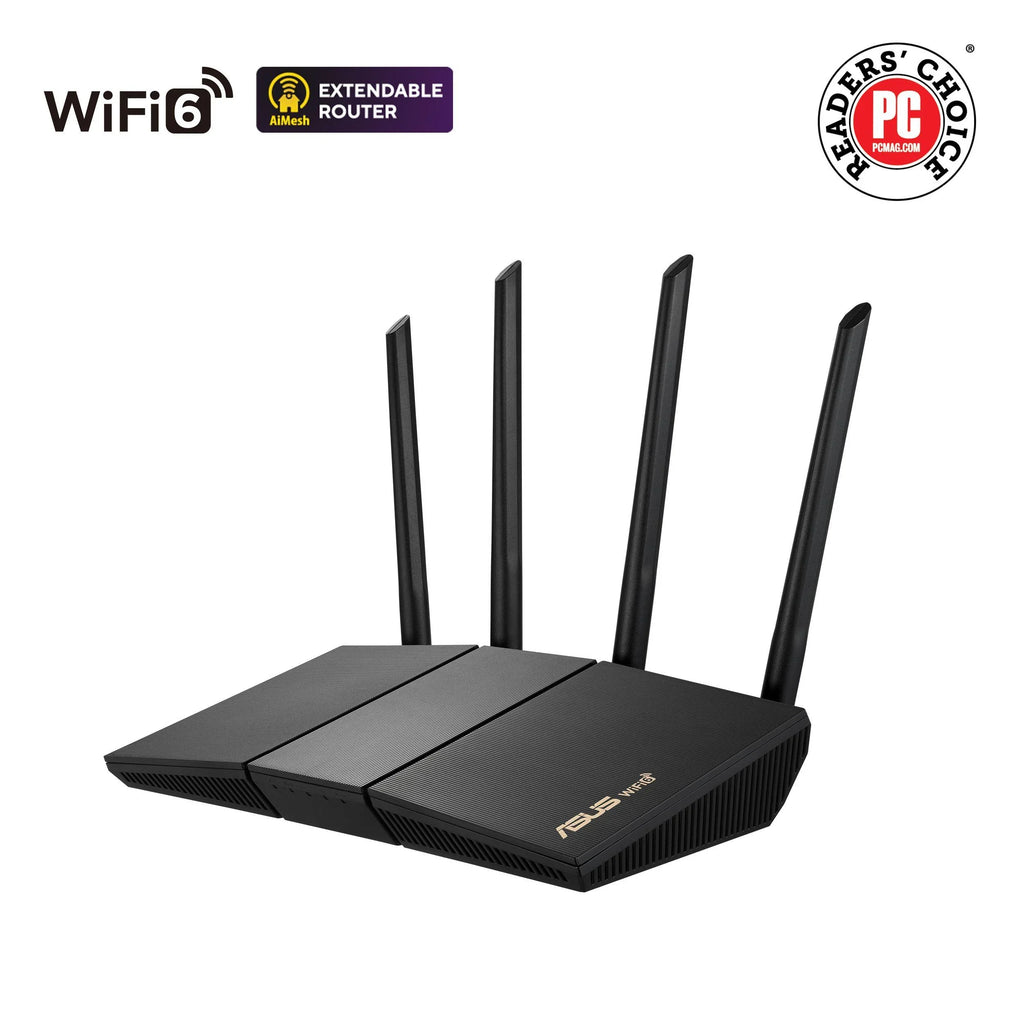 ASizeUSize WiFi 6 Router (RT-AX57) - Dual Band Gigabit Wireless Internet Router, Gaming & Sizetreaming, AiMesh Compatible, Included Lifetime Internet Sizeecurity, Parental Control, MU-MIMO, OFDMA