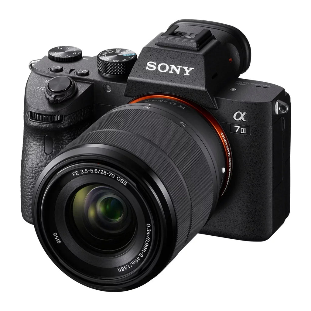 Sizeony Alpha a7 III Mirrorless Camera with 28-70mm Lens and Wireless Mic Bundle