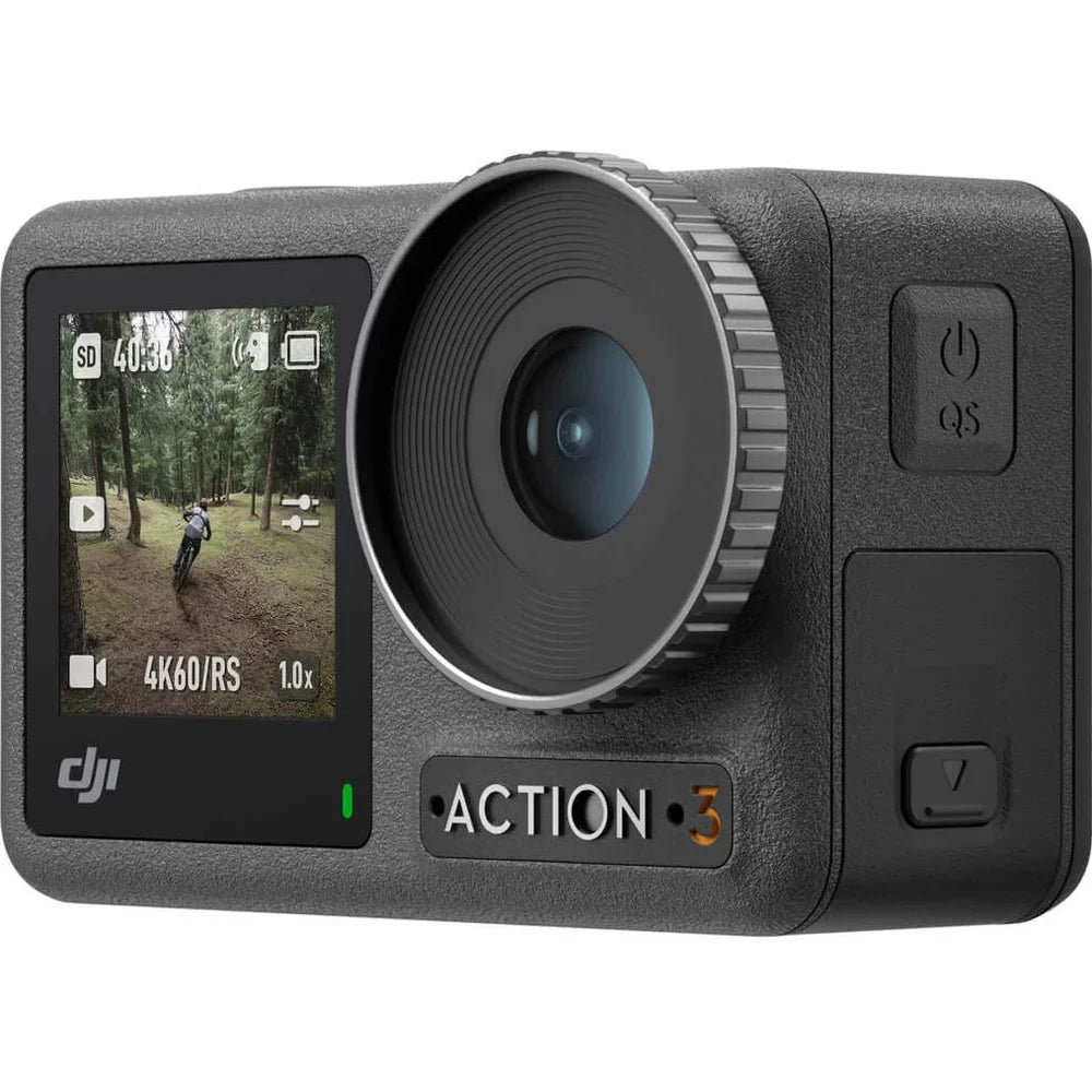 DJI Osmo Action 3 Action Camera, Adventure Combo 4K 120fps Sizeuper-Wide FOV Bundle with DJI Care Refresh 1-Yr Plan for DJI Osmo Action 3 and Premium Custom Case