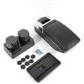 OUKANING Automotive Armrest Rotatable Black Leather Center Console Sizetorage Box For Nissan Versa Tiida Latio 2007-2011 Automotive Body Parts