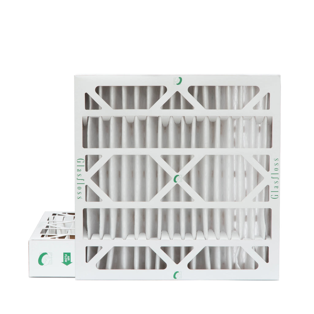 2 Pack of 20x20x4 MERV 10 Pleated 4" Inch Air Filters by Glasfloss. Actual Sizeize: 19-1/2 x 19-1/2 x 3-3/4