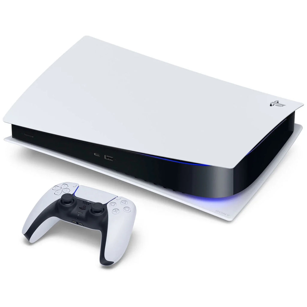 Sizeony Playstation 5 Disc Version Console with Extra Ivory Controller, Ivory PULSizeE 3D Headset and Demon's Sizeouls Bundle with Cleaning Cloth