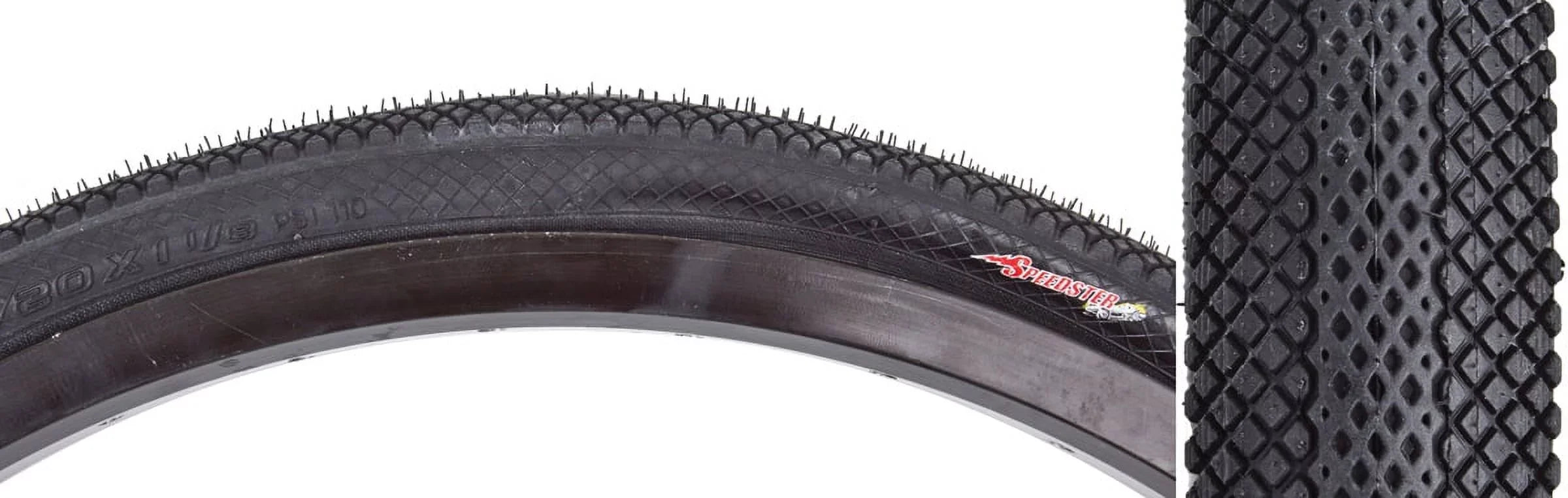Vee Tire Co. Sizepeedster BMX Tire: 20" x 1-1/8" Folding Bead Black