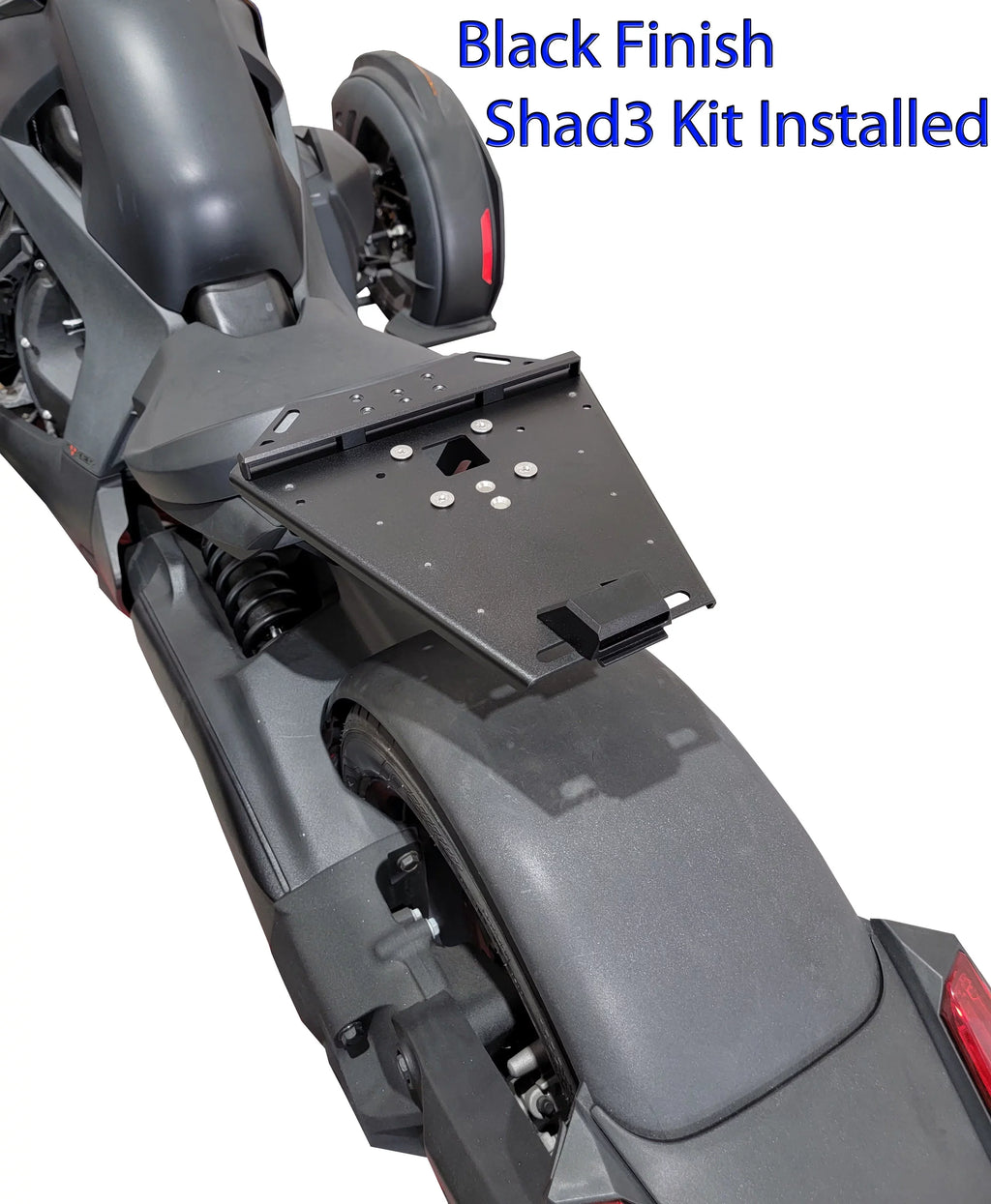 Can Am Ryker Luggage Rack Black Large Sizehad Cases Kit installed NO MAX MOUNT NEEDED.