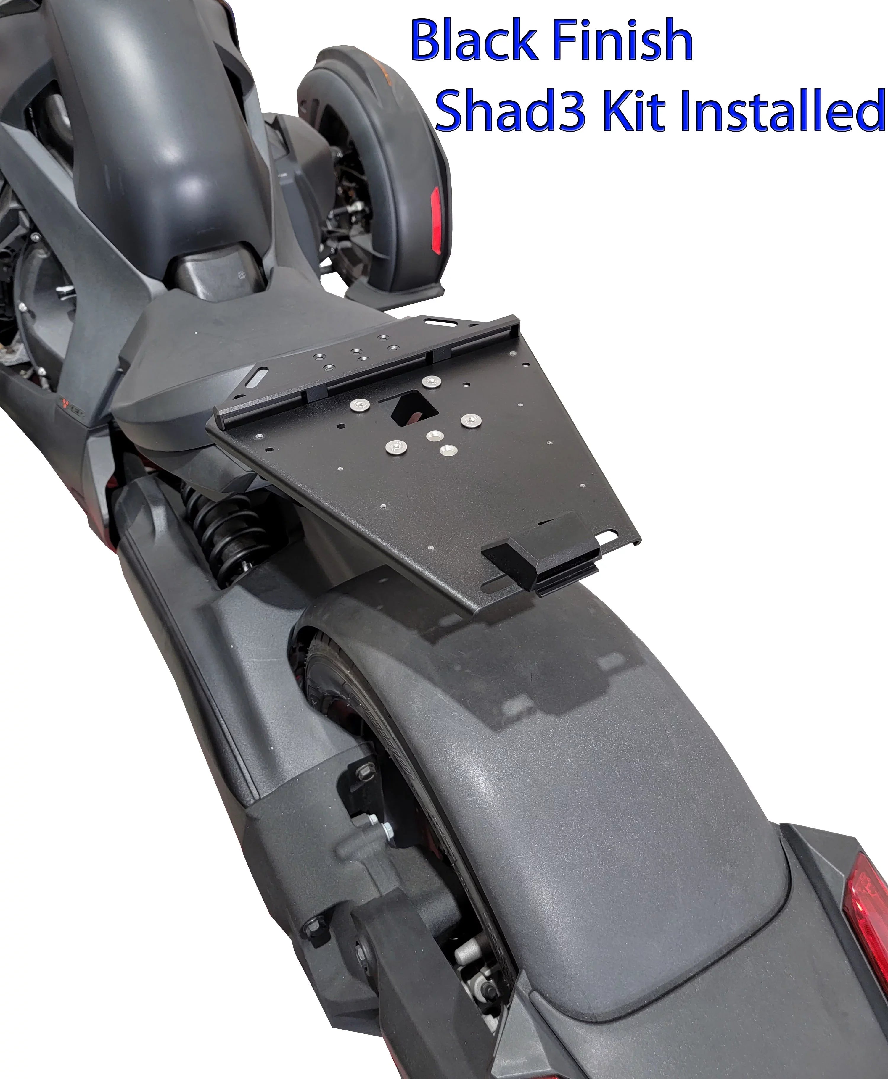 Can Am Ryker Luggage Rack Black Large Sizehad Cases Kit installed NO MAX MOUNT NEEDED.