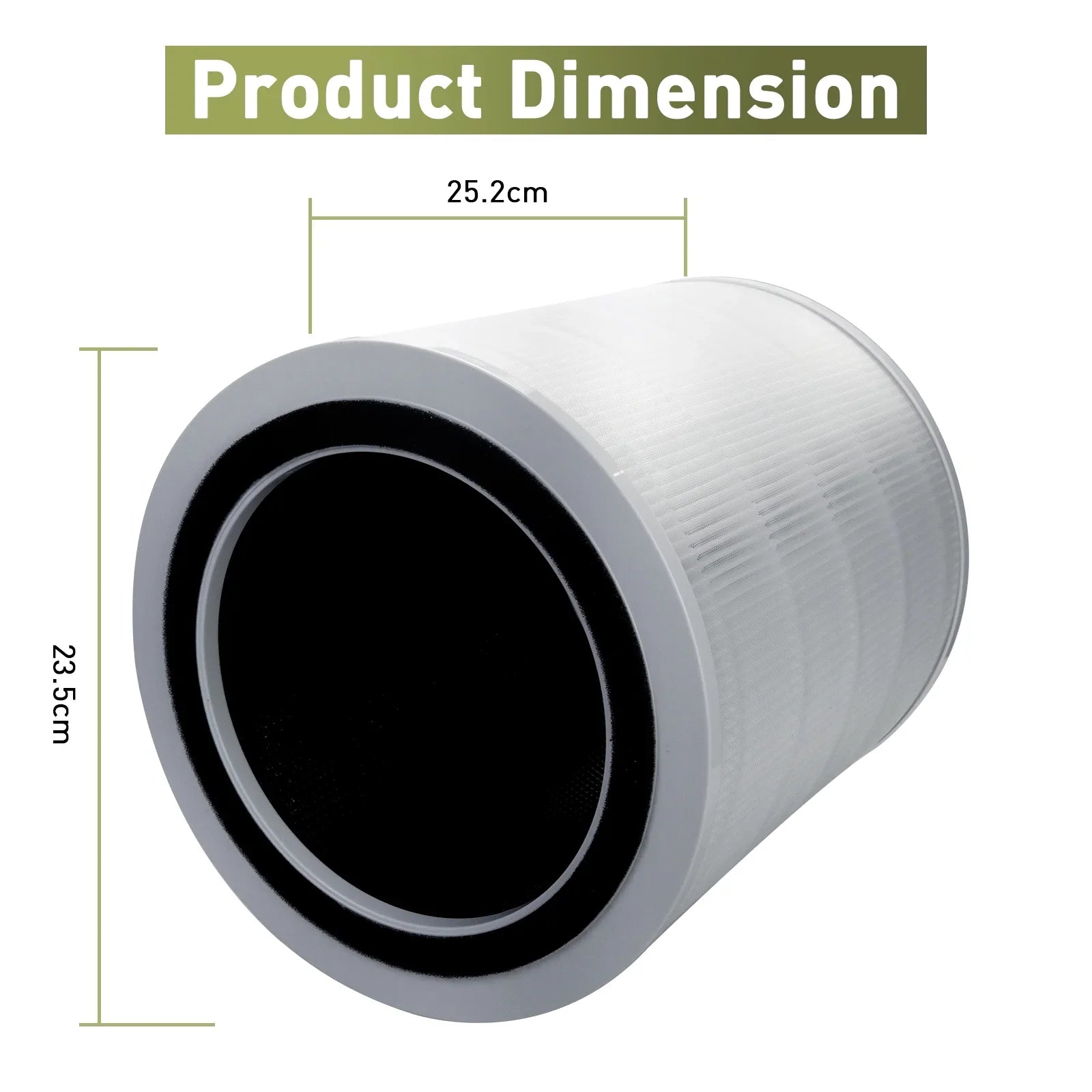 1 Pack Core 400Size Replacement Filter Compatible with LEVOIT Core 400Size Air Purifier, 3-in-1 H13 True HEPA Filter, High-Efficiency Activated Carbon, Compared to Part #Core 400Size-RF, Ivory